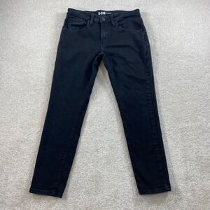 Under 5'10 Kingston Jeans Mens 30x27 Black Slim Fit Performance Stretch 23026